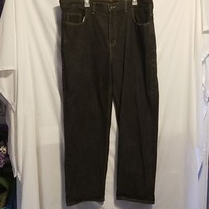 Faded Glory Mens black 5 pocket Jeans 44x32